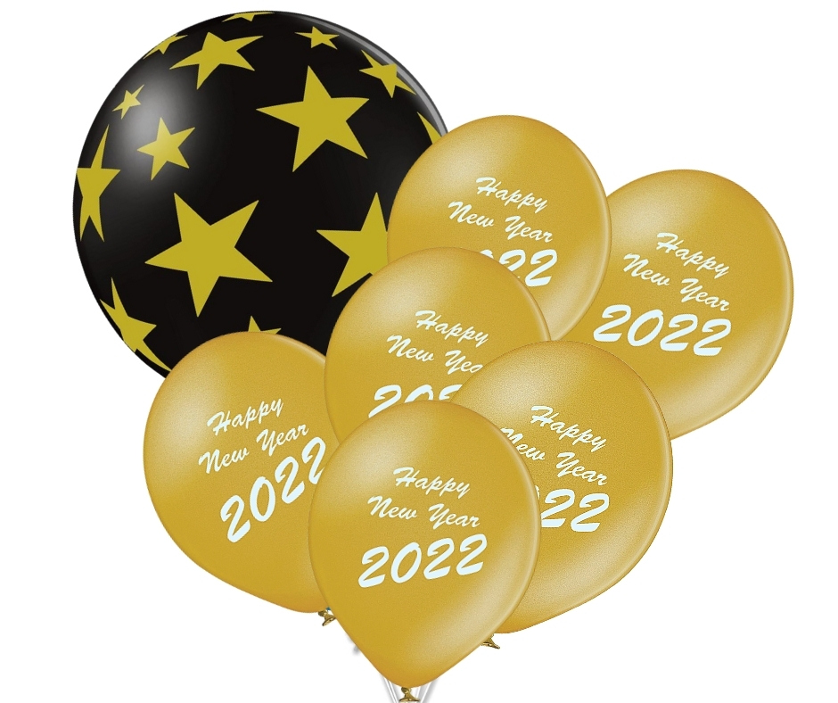 Happy New Year 2022 sada balónků 